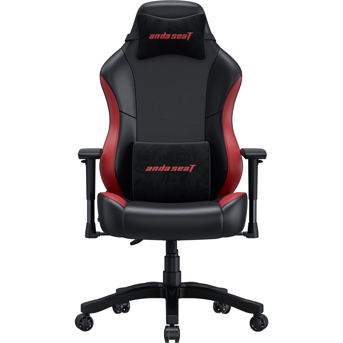 Anda Seat Luna Premium Gaming Chair - L size Black & Red (AD18-48-BR-PV)-0